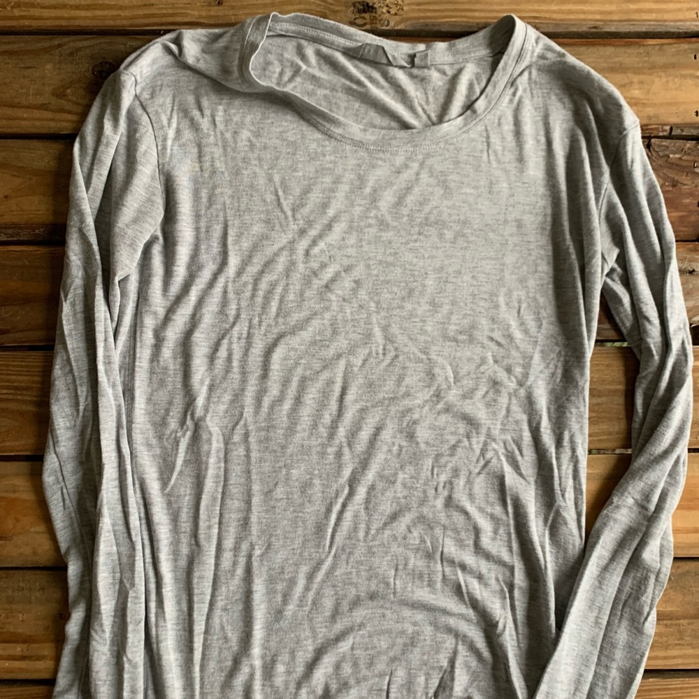 Athleta Long Sleeve XS Gray Modal FA17 S/77858 V/305663